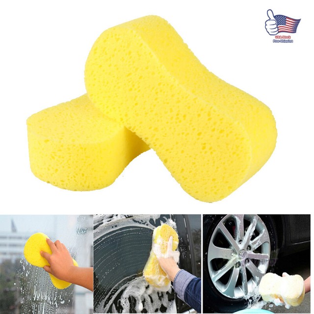 5Pcs Jumbo Car Wash Sponge Washing Sponges Cleaning Valet Car Care Soft