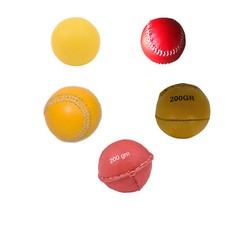 Schlagball / Wurfball  Leder oder Gummi, 80g oder 200g