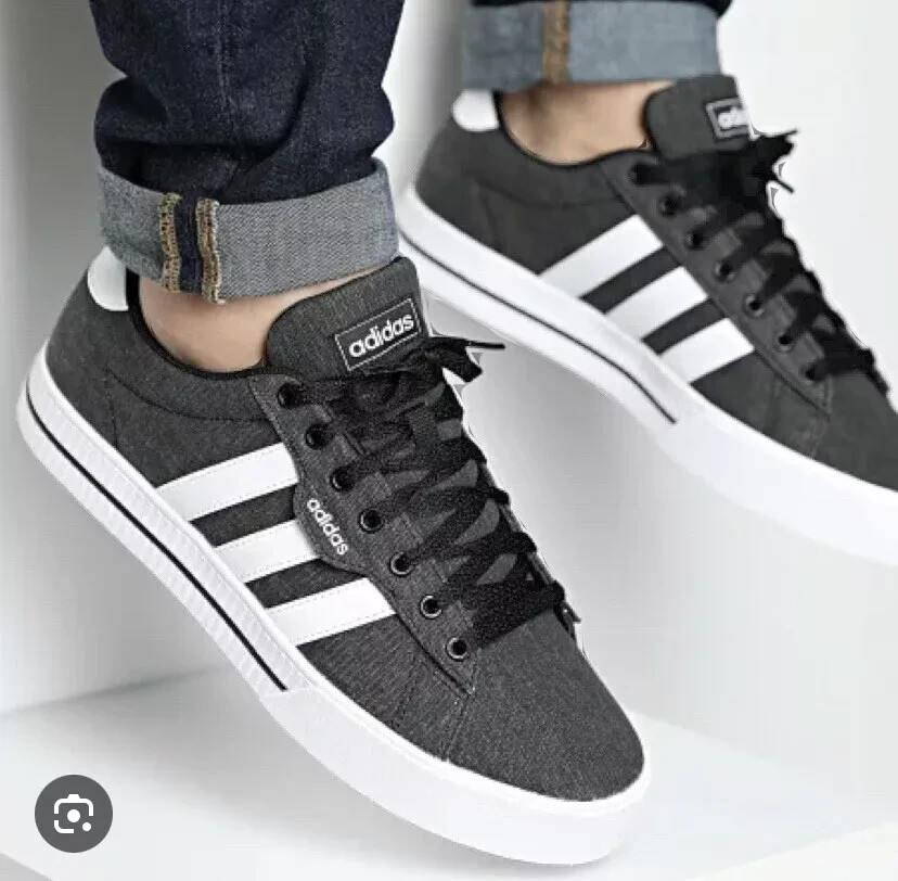 Adidas Daily Men's Shoes Athletic Sneakers Canvas Skate FW7033 Size 8,9 - Main Image