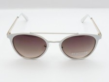 KENNETH COLE REACTION KC1315 ROUND SUNGLASSES WHITE/BROWN 51-20-140 NWD 