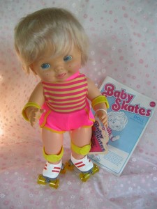 baby skates doll