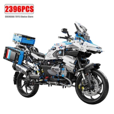 High Tech 1:5 Motorrad City Sport Rapid Racing Motorrad Lok Moc Modul
