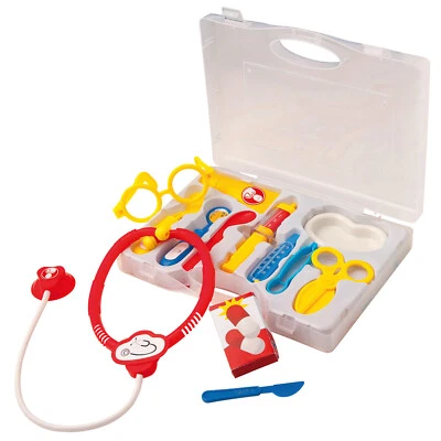 HAPPY PEOPLE Kinder Doktorkoffer 13-teilig Arztkoffer Arzttasche Spielzeug Stethoskop Brille
