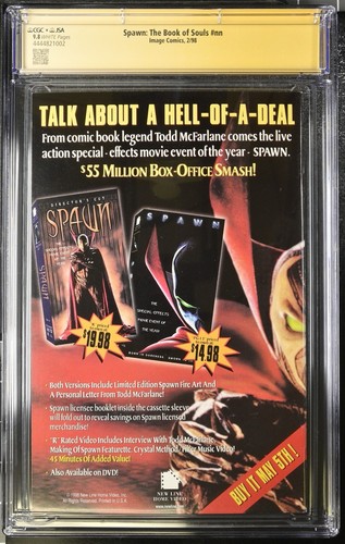 SPAWN THE BOOK OF SOULS #nn CGC 9.8 Todd McFarlane JSA Authenticated Signature - Picture 2 of 2