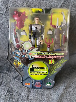 Roswell Conspiracies Nick Logan in Star Armour Figur 2000 Kostbare Spiele NEU