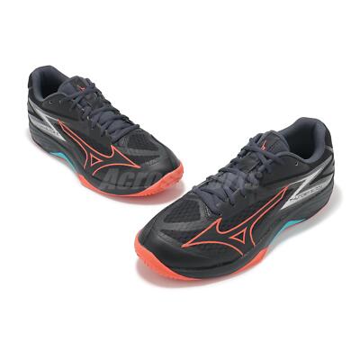 なねも Mizuno Thunder Blade Z Black Orange Men Volleyball Sports Shoes