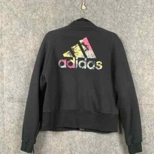 Adidas Allover Print Womens Size Large Cinch Up Athletic Track Jacket NWT