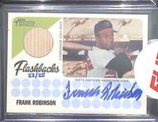 2016 Topps Heritage Flashbacks Relic Autograph #FAR-FR Frank Robinson No 22 of 2
