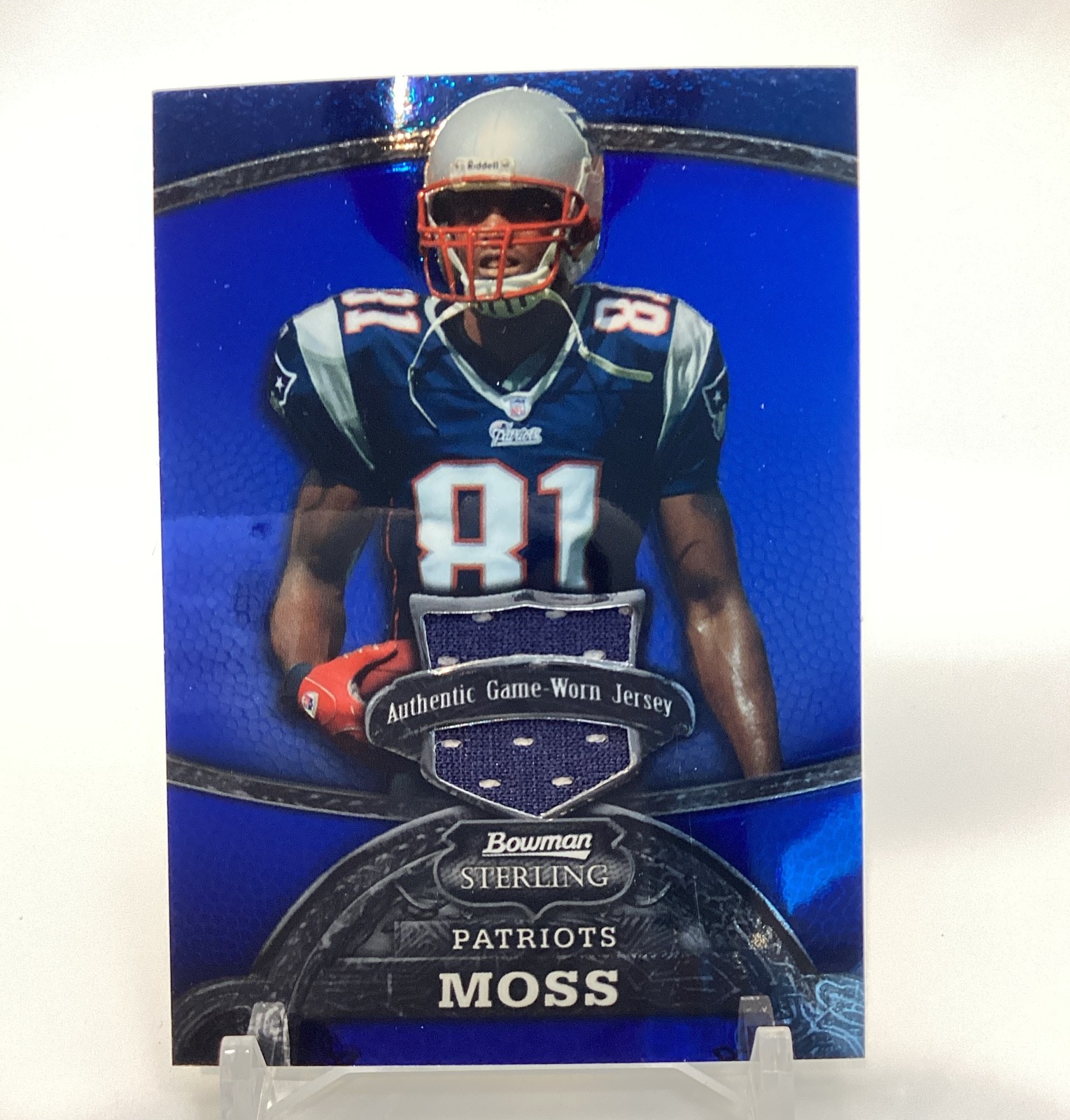 2008 Bowman Sterling - Randy Moss #74 Blue Jerseys /349 (MEM)
