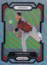 CADEN GRICE PRIZM ROOKIE RC PROSEPCTS SILVER REFRACTOR DIAMONDBACKS #295 2024 24