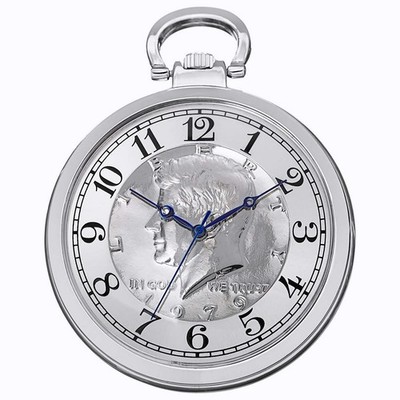 August Steiner Quartz Taschenuhr mit Kette und Box Kennedy gut lesbar CN012SS