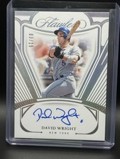 David Wright On Card Auto 2024 Panini Flawless  Autographs /15 Mets