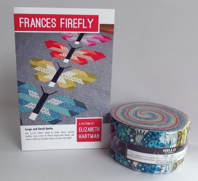 Frances Firefly Pattern-Elizabeth Hartman AND Fabric Roll up-Rare Find