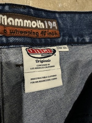 JNCO Jeans Mammoth Wide Pants Blue Denim Whopping 40 Inch Size