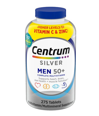 Centrum Silver Men 50+ Multivitamin, 275 Tablets Original