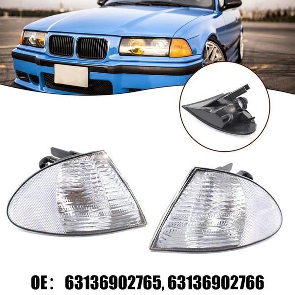 BMW E46 3Er Limousine Blinker Seittenleuchten Paar 1999-2001 OEM- Passend-image