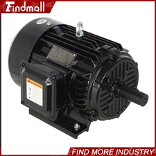 1800 RPM 5 HP Electric Motor 184T Frame TEFC 230/460V Severe Duty 3 Phase US