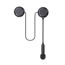 Motorcycle Helmet Bluetooth 5.0 Waterproof Sports Headset Music M, Black