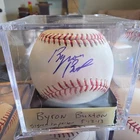 BYRON BUXTON signed OML Snow White Baseball  MINNESOTA TWINS