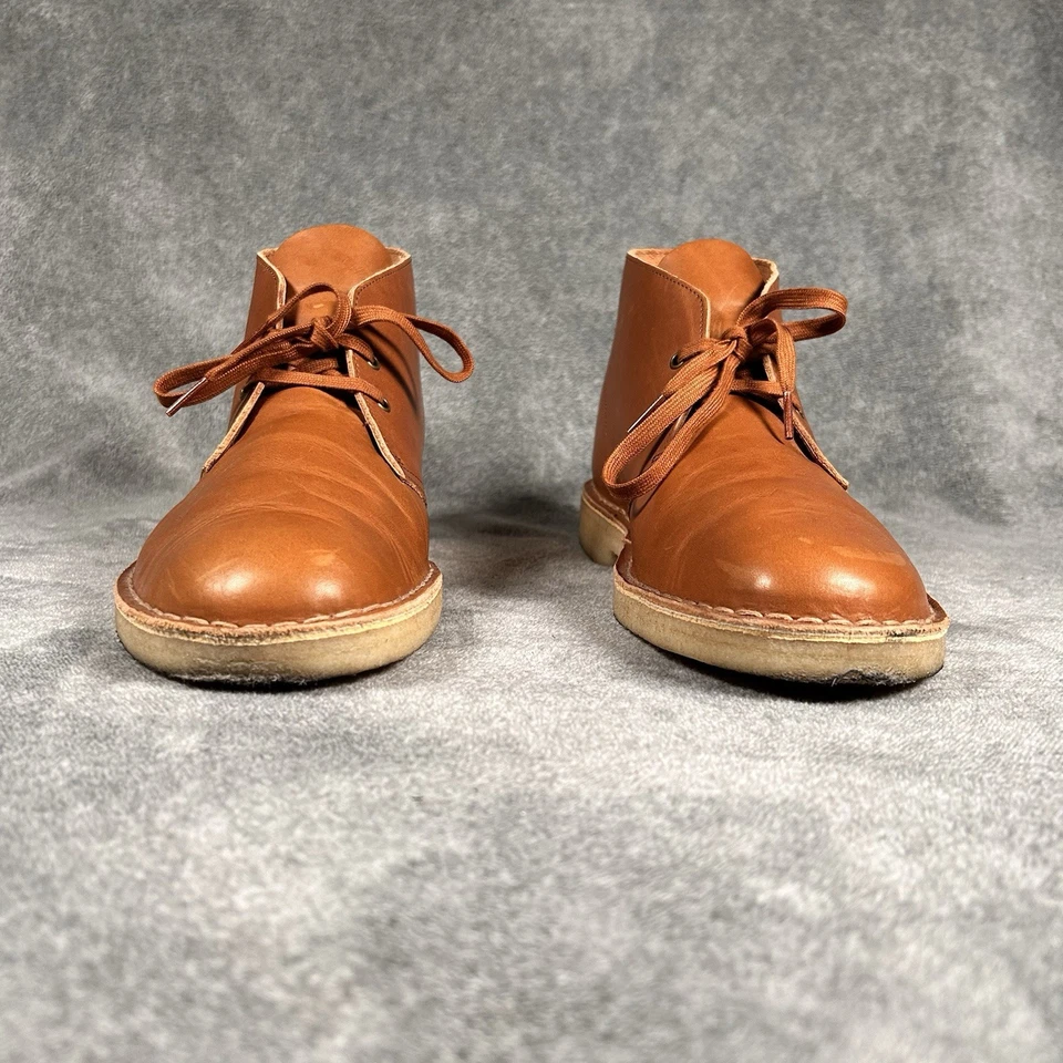 Clarks Originals Botas Desierto Para Hombre 12M Cuero Tostado Ocre Chukka Crepe Suela de Goma Foto 4 de 4