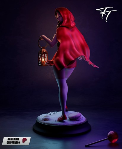 Caperucita Roja impresión 3D sin pintar/sin montar - Imagen 4 de 12