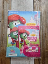 Veggie Tales Sweetpea Beauty Easter Fun Set Activity Book Stickers Coloring NEW