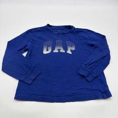 Gap Kids Boys Sweatshirt S Blue Graphic Print Logo 100% Cotton.#45635