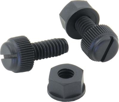 Bolt MC Hardware LPFB50 Nylon License Plate Bolts/Nuts