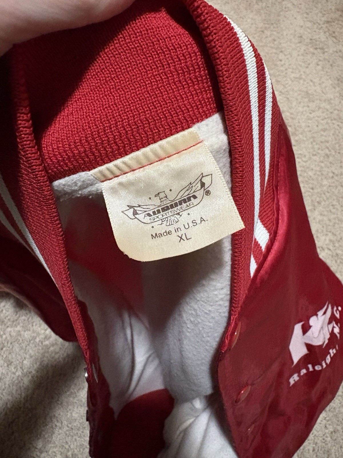 Vintage Auburn Sportswear Karate International Raleigh, NC Red Jacket