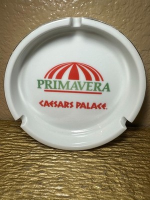 Rare Vintage Caesars Palace Primavera Ceramic Ashtray Collectible 4.5''