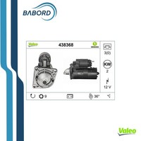 Valeo 438368 Anlasser Fiat Doblo Bravo 1.9 JTD Multijet 96