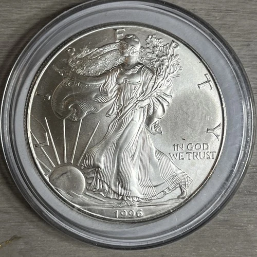 1996 Silver American Eagle $1 Dollar - Uncirculated - beautiful coins