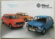 AUSTIN Maxi 1500, 1750 & HL Car Sales Brochure Oct 1976 Ref 3197/B