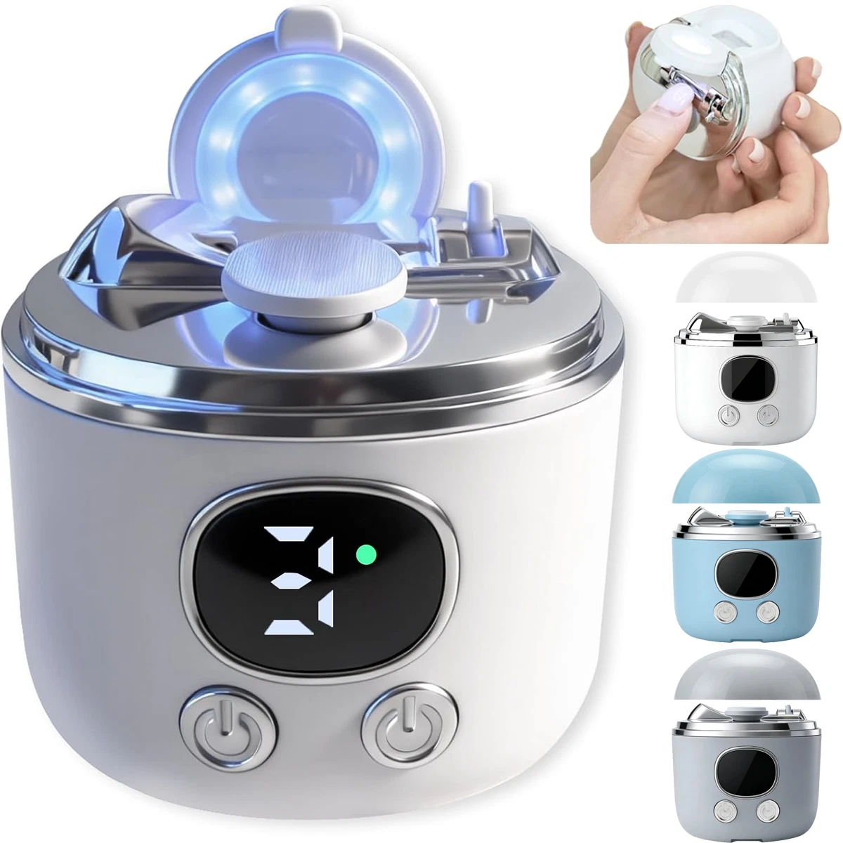 5-in-1 Automatic Electric Nail Trimmer with Magnifier LED Light for Baby Seniors
Opens in a new wind