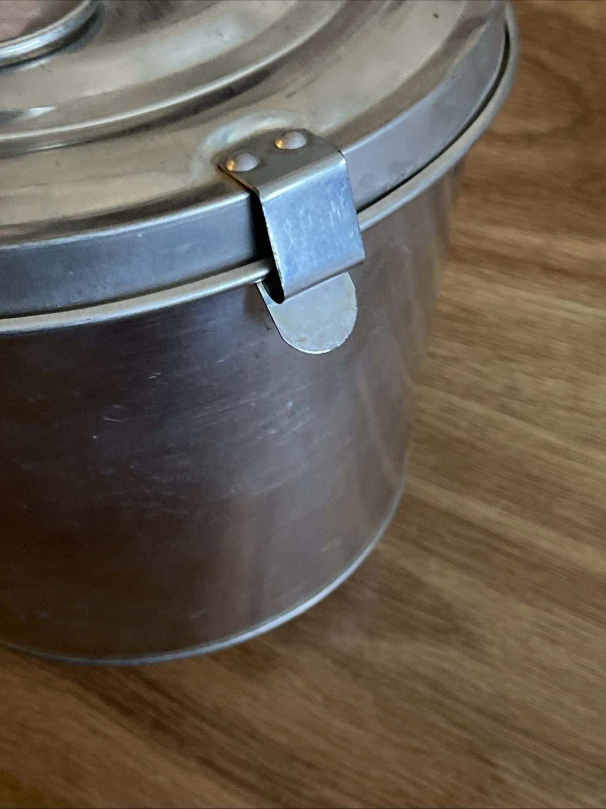 Vintage Tin Bundt Cake Baking Pan Jello Mold with lid West Germany Farmhouse