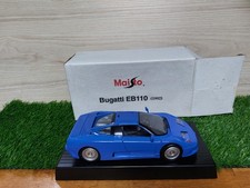 Maisto 1992 Bugatti EB110 Blue Diecast Model Car 1:24 Scale