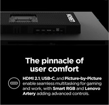 Lenovo Legion Y32p-30 Monitor - Gaming Monitor - 31.5" UHD IPS Display - 144Hz 8