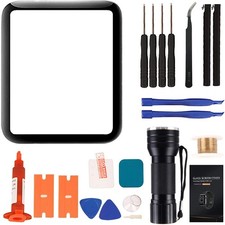 with Apple Series 2/3 38mm Screen - Front Glass Lens Repair Kit Glass Repai...