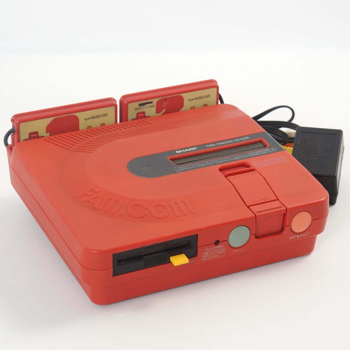 TWIN FAMICOM SHARP Console System AN-500R Red Tested Ref 365182 | eBay
