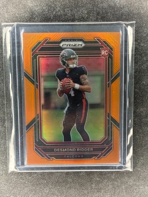 2022 Panini Prizm - Rookies Desmond Ridder #302 Orange Prizm /249 (RC)