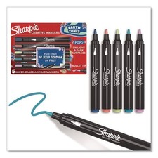 Sharpie Creative Markers, Earth Tones, Bullet Tip, Assorted, 5/Pack