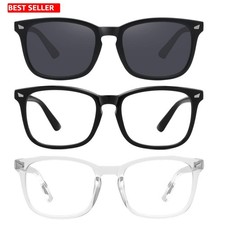 Versatile Blue Light Blockers - 3-Pack of Lightweight Glasses for All-Day Use