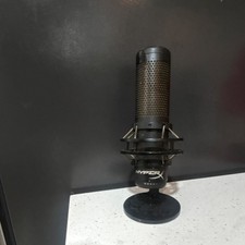 HyperX Black Freestanding Computer Microphone with Stand Custom Sticker