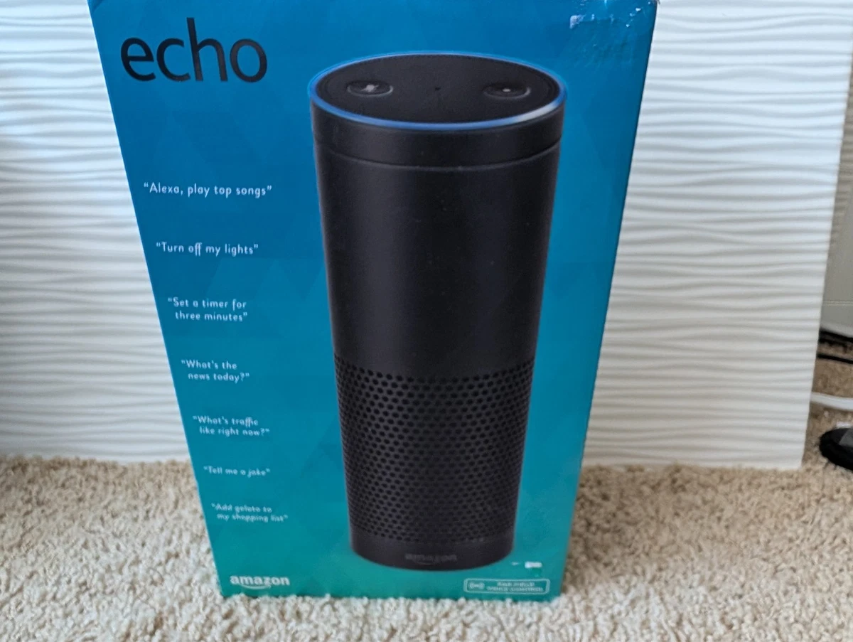 Amazon Echo (1st Generation) Alexa Black Smart Speakers for sale