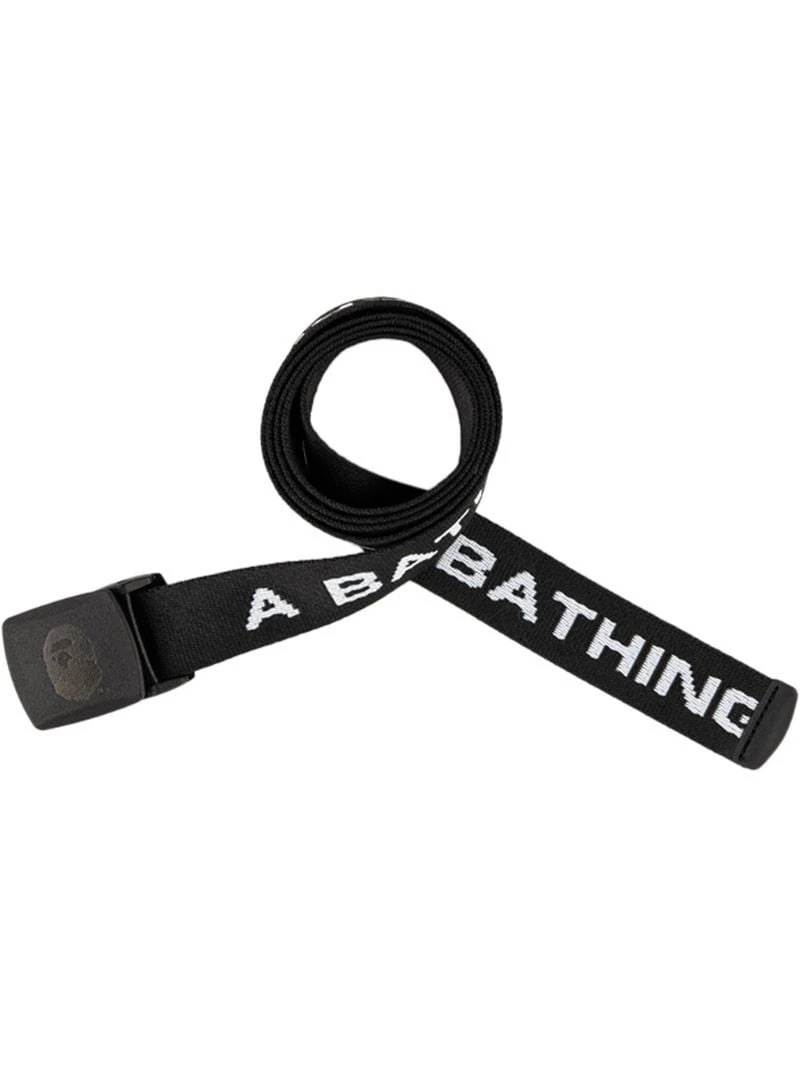 A BATHING APE (BAPE) Cintura in tela con logo Bape A Bathing Ape nera