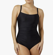 New 32 Degrees Cool Women's Full Coverage One Piece Swimsuit Adjustable Straps