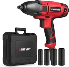 Professional Electric Impact Wrench - 7.5a Motor 3400 Rpm 4 Sockets Included