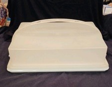 Vtg Tupperware 13" Rectangular Cake Taker/ Saver Carrier " Fancy N Fresh "