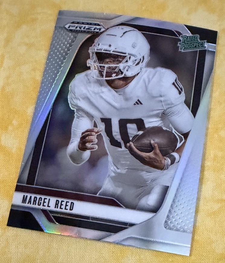 2025 Prizm Draft Picks Marcel Reed Rated Prospect Silver Prizm Texas A&M #167