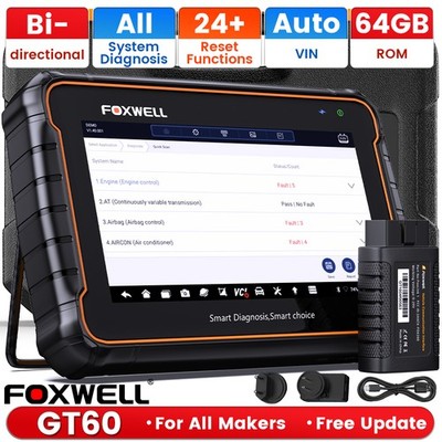 FOXWELL GT60 All System BiDirectional OBD2 Scanner Diagnostic Tool Oil Reset DPF